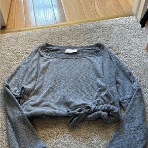 Gray Women's Long Sleeve Top